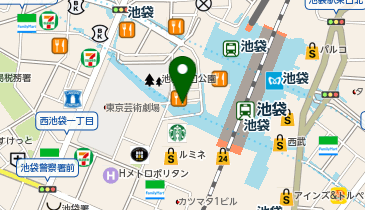 メガネのオーマイグラス東京 エソラ池袋店の地図画像