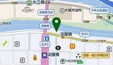 僕とうどんとカツオだし 淀屋橋店の地図画像