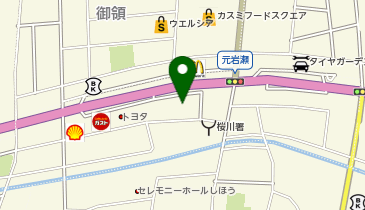 清六家 岩瀬店の地図画像