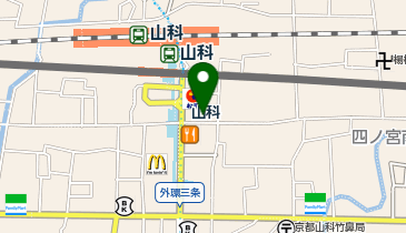 ヘアカラー専門店カラープラス 山科店の地図画像