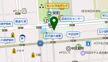 パリミキ 栄 森の地下街店の地図画像