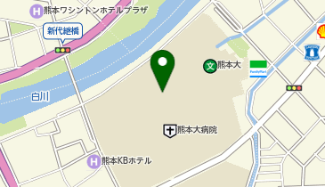 株式会社九州神陵文庫 熊本大学医学部病院店の地図画像