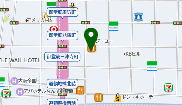 GSTV 心斎橋ショールームの地図画像