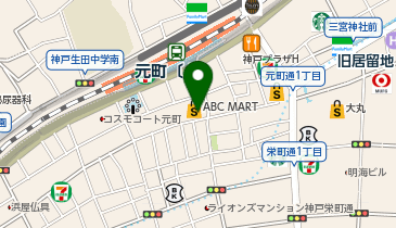 GSTV 神戸元町ショールームの地図画像