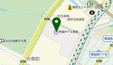 YUMEORI(夢織)ショールーム 帝国ホテルプラザ東京店の地図画像