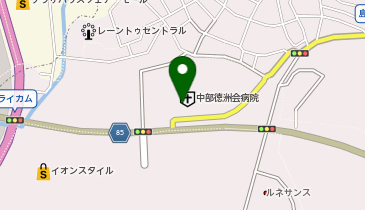 A&W 中部徳洲会病院店の地図画像