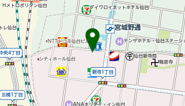 Capsule cafe bar SANOH(カプセル カフェ バー サンオー) 仙台東口店の地図画像