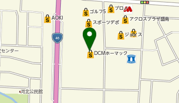 ぺぇっこな産直駅盛南店の地図画像
