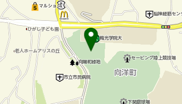 下関市体育館の地図画像