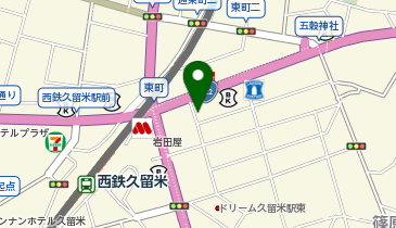 カラービューティーラボ 久留米本店の地図画像