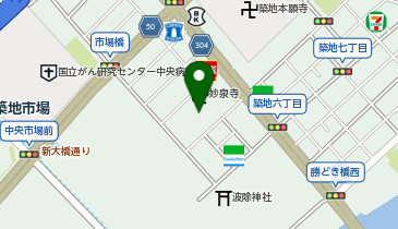 築地米金の地図画像