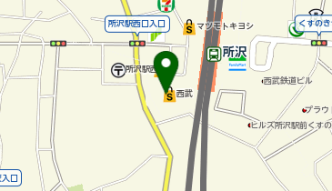 深井?油 所沢駅前西武デパート店の地図画像