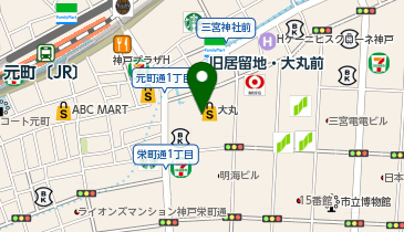十勝あんこのサザエ 神戸大丸店の地図画像