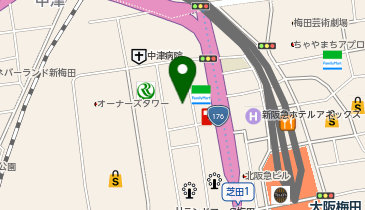 レストラン ラ・ベランダ アパホテル&リゾート大阪梅田駅タワーの地図画像