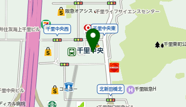 ECCO(エコー) 阪急千里店の地図画像