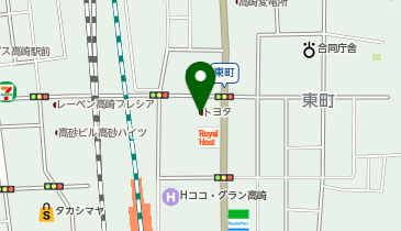 ネッツトヨタ高崎株式会杜 管理本部の地図画像