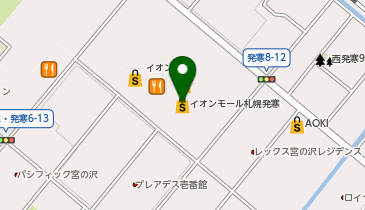 Purple Heaven(パープル ヘブン) イオンモール札幌発寒店の地図画像