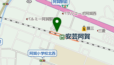 JR西日本 安芸阿賀駅みどりの窓口の地図画像