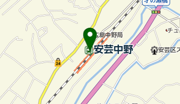 JR西日本 安芸中野駅みどりの窓口の地図画像