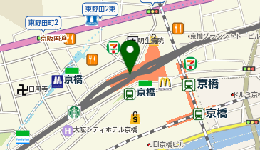 pink carrot(ピンク キャロット) 京橋京阪の地図画像