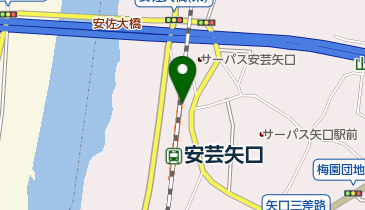 JR西日本 安芸矢口駅みどりの窓口の地図画像