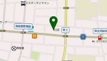 日産東京 青梅店の地図画像