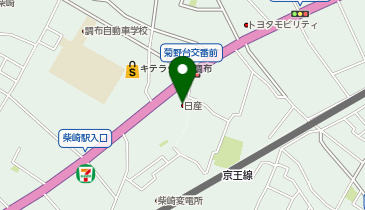 日産東京 調布つつじヶ丘店の地図画像