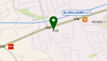 日産東京 東村山店の地図画像