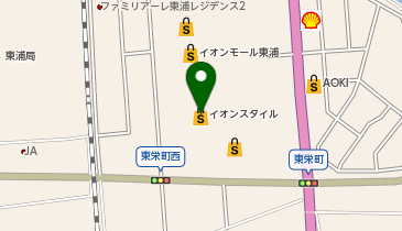 イオンスタイル東浦の地図画像