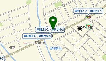 サツポロ日昭自動車株式会社 厚別通店の地図画像