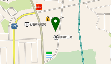 コインランドリー 利府青山店の地図画像