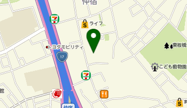 激安本舗 仲宿店の地図画像