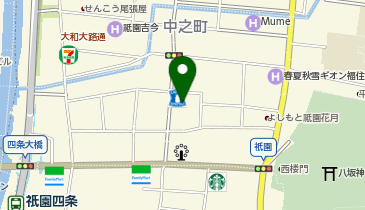 祇園食堂の地図画像