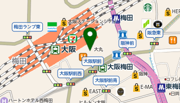 MOO NON NON(ムー ノン ノン) 大丸梅田店の地図画像