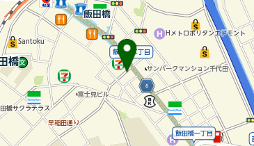 甘蘭牛肉麺 東京飯田橋店の地図画像