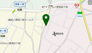 八事松楓閣の地図画像