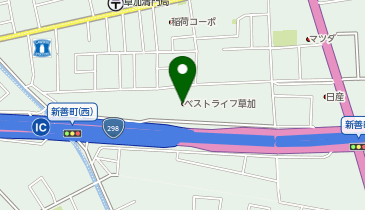 ベストライフ 草加の地図画像