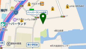 カフェ・ド・クリエ 神戸ハーバーランド店の地図画像