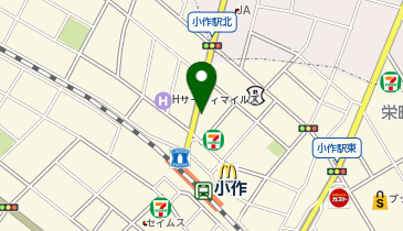 丼丸H&B(エイチアンドビー) 小作台店の地図画像