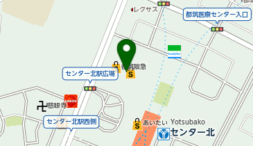 そばと和食 麦福 モザイクモール港北店の地図画像