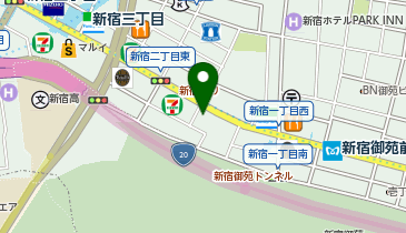 ドラゴーネ 新宿御苑駅前店の地図画像