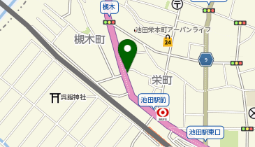 とろり天使のわらびもち 池田店の地図画像