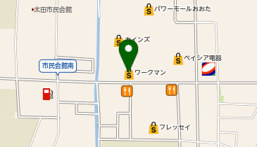#ワークマン女子 おおたモール店の地図画像