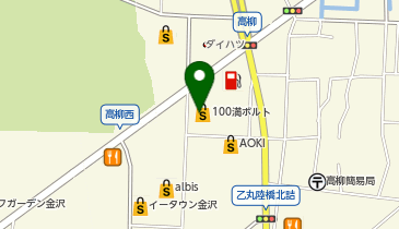 100満ボルト 金沢高柳店の地図画像