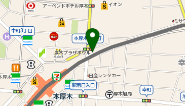 独楽寿司 本厚木駅前店の地図画像