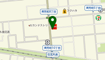 ペンギンベーカリー 北見店の地図画像