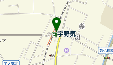 JR西日本 宇野気駅みどりの窓口の地図画像