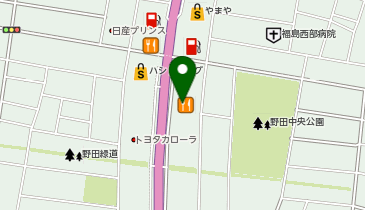 牛角食べ放題専門店 福島西店の地図画像