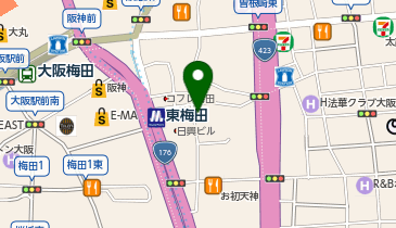 串かつ・おでん 味のたぬきやの地図画像
