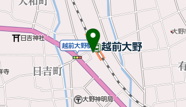 JR西日本 越前大野駅みどりの窓口の地図画像